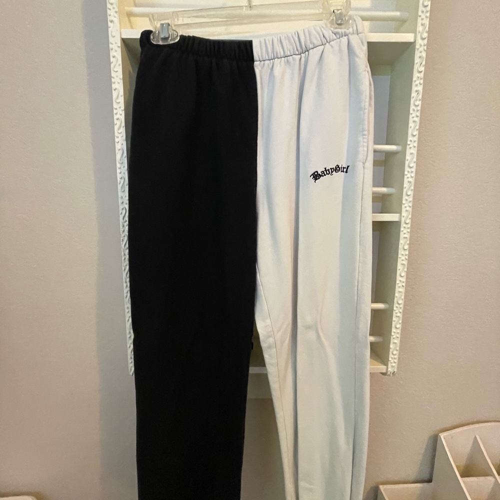 adika black and white sweatpants